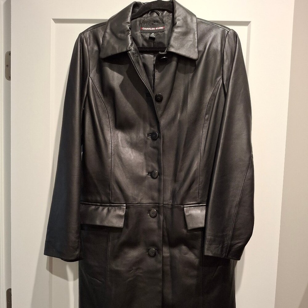 Womens leather coat
